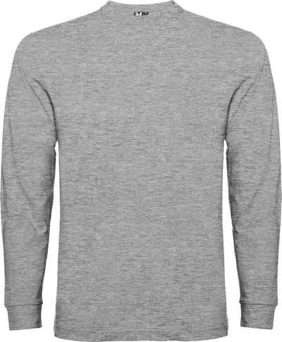Licht Grijs Effen t-shirt lange mouwen model Pointer merk Roly maat 2XL