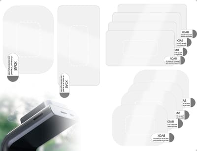 Dashboardcamera Stickers - Voorruit Kleefpads - Veilige Bevestiging - 8 Stuks Inclusief 2 Maten - Transparant - Transparant