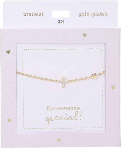 Depesche - Armband "Heart of Gold" - mot. 034 - Cross - gold