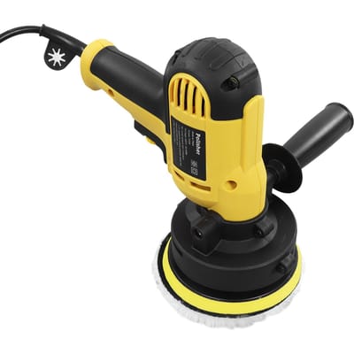 Autopoetsmachine Elektrische Polijstmachine 125mm 600?3700RPM Polijstmachine Set Kit voor Metaal Hout EU Stekker yellow