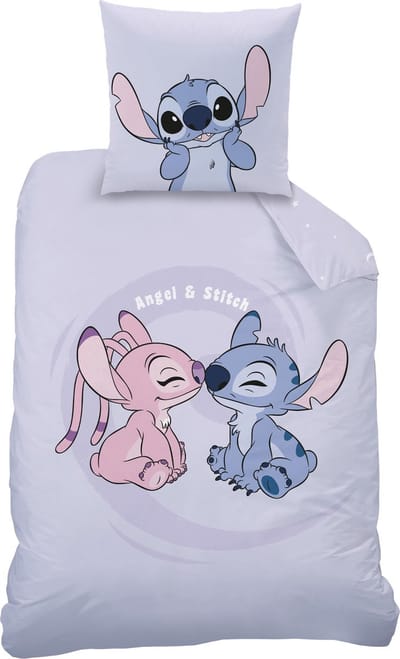 Disney Lilo & Stitch Dekbedovertrek, Happy - 140 x 200 cm - Katoen