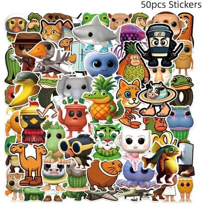 8 stuks Set Italiaanse AI Hersenrot Dieren Speelgoed Tung Tung Tung Sahur Tralalero Tralala Brr Brr Patapim Actiefiguren Animatie Poppen black