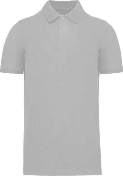 Kariban Piqué-herenpolo Bio180 K2025 - Snow Grey - XS