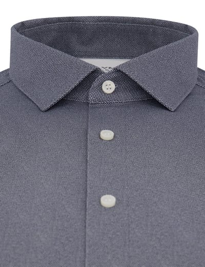 OLYMP Level Five 24/Seven Overhemd, Body Fit, Modern Kent, Marineblauw