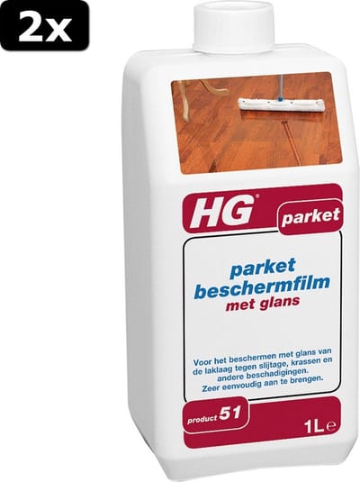 2x HG Parket Beschermfilm Met Glans 51
