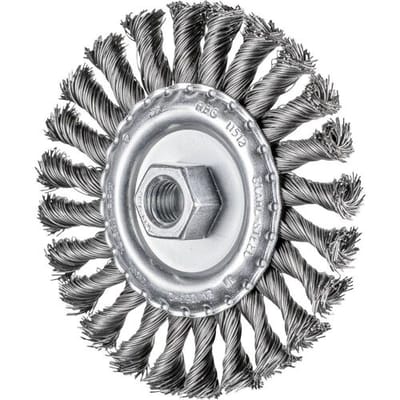 PFERD TOOLS Ronde borstel getordeerd RBG Ø 115 x 12 mm M14 staaldraad-Ø 0,50 voor haakse slijpers POS RBG 11512/M14 ST 0,50 43312002 1 stuk(s)