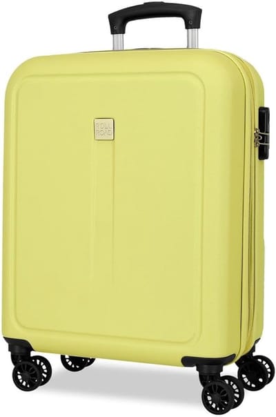 Cabin Koffer - Reiskoffer handbagage - Vakantie op reis - Combinatieslot - 40x55x20 cm - Geel