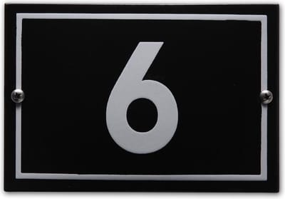 Huisnummer model Phil nr. 6