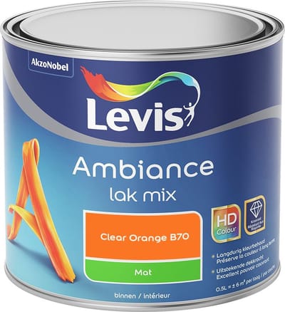 Levis - Ambiance Lak Mat Mix - Clear Orange B70 - Mengverf - 0,5 L