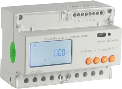 Draaistroommeter - Energieverbruik meter - Industriële meting - 3CTs aansluiting - 126 x 91 x 74 mm