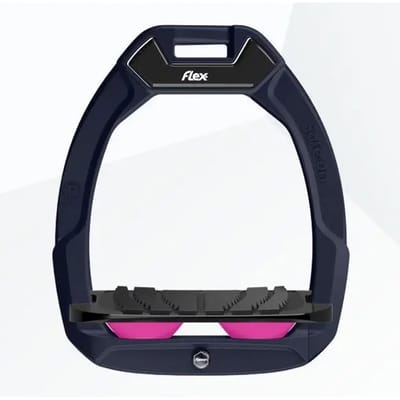 Veilige ruiterijbeugels Incliné Grip Groen/Zwart/Roze Flex-On Safe-On