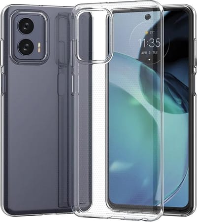 Geschikt voor Motorola Moto G53 Hoesje - Siliconen - Moto G53 Hoesje Transparant Siliconen Case