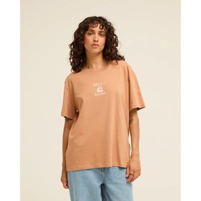 Billabong Surfing In Town Ebjzt00651 T-shirt Met Korte Mouwen Bruin M Vrouw