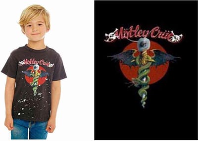 Motley Crue - Feelgood Red Circle Kinder T-shirt - Kids tm 10 jaar - Zwart