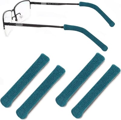 Oorkussentjes voor brillen – 2 paar (totaal 4 stuks) – Beschermende pootjeshoesjes – Antislip oorgrepen – Accessoires voor zonnebrillen & leesbrillen – Geschikt voor zonnebrillen, leesbrillen en diverse andere brillen – 0,6 x 0,6 x 5,5cm