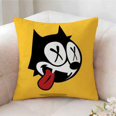 F-felix de Kat Kussensloop Kussensloop, Dubbelzijdig Bedrukt, Bankkussen, Slaapkamer Hoofdbord Kussen 40x40cm
