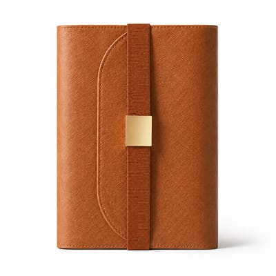 VHV - Notitieboek - Schrijfboek 14,5 x 21,2 cm - Papier - Bruin voor School en Kantoor