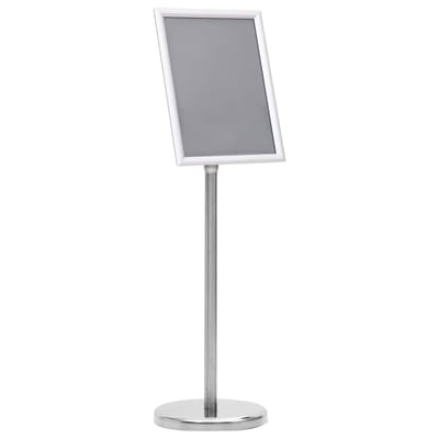 vidaXL - Posterstandaard - A4 - aluminiumlegering - zilverkleurig