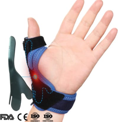 Brace, thumb brace, beugel, duim beugel, Duimbrace, duim brace, thumb brace, vinger fixer, vingerbrace, vinger ondersteunen, finger support, vinger splint, finger splint, vinger spalk, duim brace, vinger steun maat M, thumb brace.