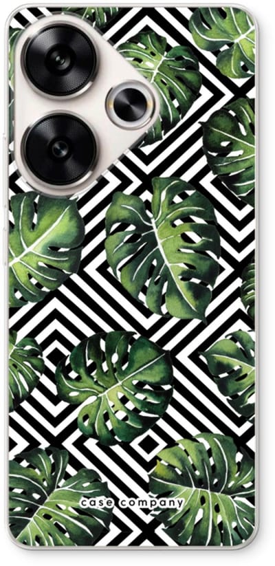 Case Company® - Hoesje geschikt voor Xiaomi Poco F6 hoesje - Geometrische jungle - Soft Cover Telefoonhoesje - Bescherming aan alle Kanten en Schermrand