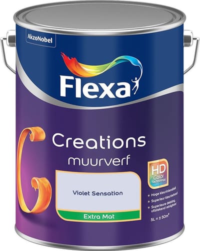 Flexa - Creations Muurverf Extra Mat - Violet Sensation - Mengverf - 5 L