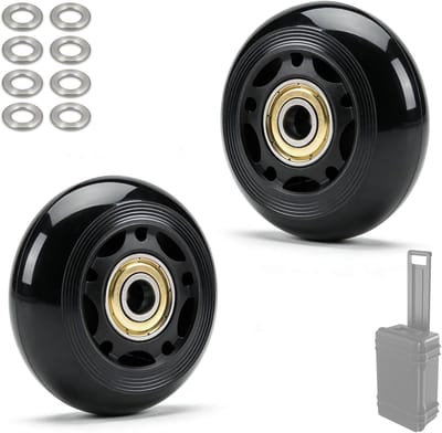 Vervangende Kofferswielen voor Peli Air 1615/1595/1535, Stil en Licht Rollend, Robuuste Kofferswielen voor Vervoer en Reizen