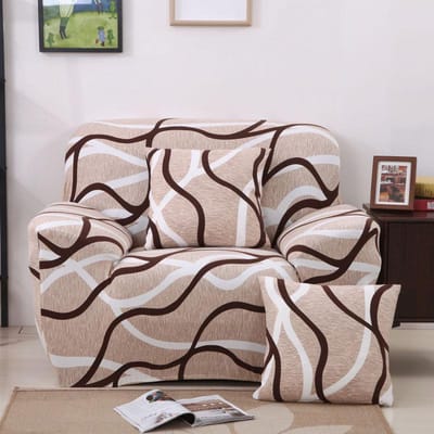 Elastische Magische Bankhoes All-inclusive Bankhoes voor Woonkamer Volledig omsluitend Stofdicht Antislip Fauteuilhoes Universele Fauteuilhoes 90-140cm