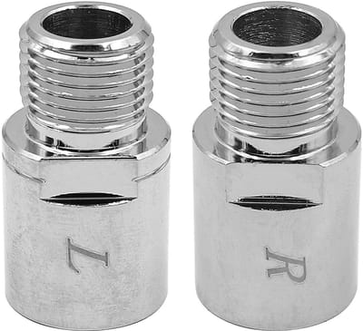 Dailygoody - fietspedaalverlenger - chroom-molybdeenstaal - sterk en duurzaam - zilver - pedaalafstandhouder - verlengd 20 mm - geschikt voor 9/16 inc..