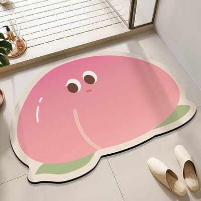 Tapis de sol Mengqu Anti-glissant en Terre de Diatomées pour Salle de Bain Tapis de Sol Absorbant l'Humidité Séchage Rapide pour la Maison Tapis de Sol Résistant à l'Usure pour Porte de Salle de Bain/WC 40 * 60Cm