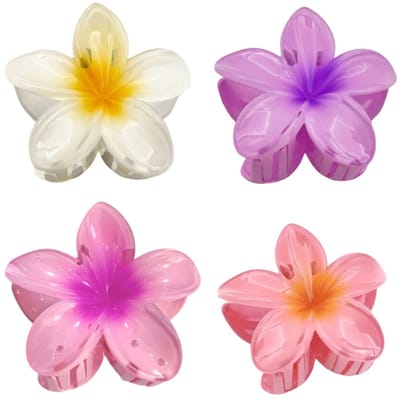 TOVBMUP 4-Pack - Bloemenhaarspeldjes - Bloemenhaarspeldjes - Antislip bloemenhaarspeldjes - Geschikt voor vrouwen - Bloemen zijn geschikt voor dik en fijn haar