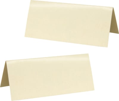 Santex naamkaartjes/plaatskaartjes - Bruiloft - creme - 20x stuks - 7 x 3 cm