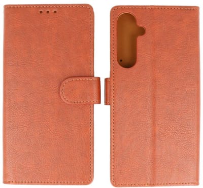 Hoesje Geschikt voor Samsung Galaxy A15 - Book Case Telefoonhoesje - Kaarthouder Portemonnee Hoesje - Wallet Cases - Bruin