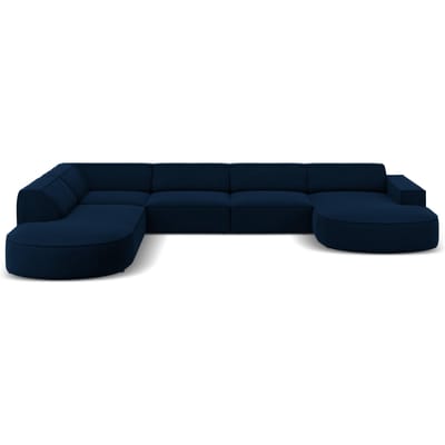 U-bank Jodie velvet Chaise longue links | Micadoni Limited Edition
