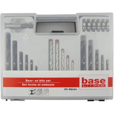 Baseline Boor- En Bitset - Voor Hout/metaal/beton - 24-delig
