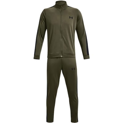 Under Armour UA Rival Knit Track Suit-GRN Heren Trainingspak - Marine OD Groen - Zwart