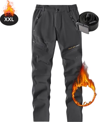 Livano Skibroek - Skipak - Snowboard Broek - Winterbroek - Sneeuwbroek - Heren - Wintersport - Donkergrijs - Maat XXL
