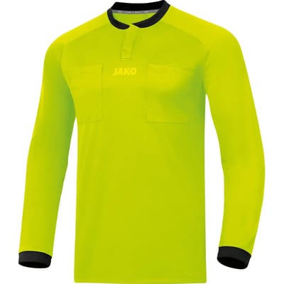 Jako Scheidsrechtersshirt Lange Mouw Heren - Limoen | Maat: XS