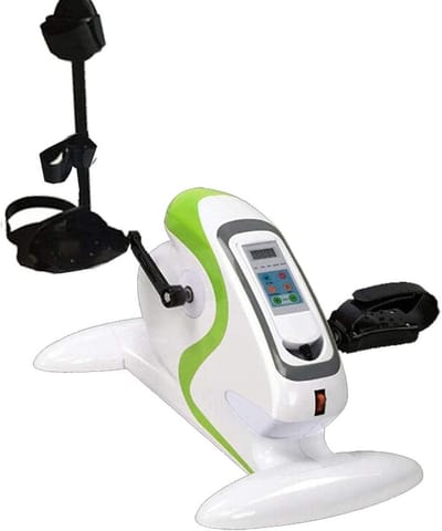 Elektrische Pedaaltrainer - Mini Hometrainer - Revalidatie Fitness - Intelligente Krampondersteuning - 49x49x28CM - Wit