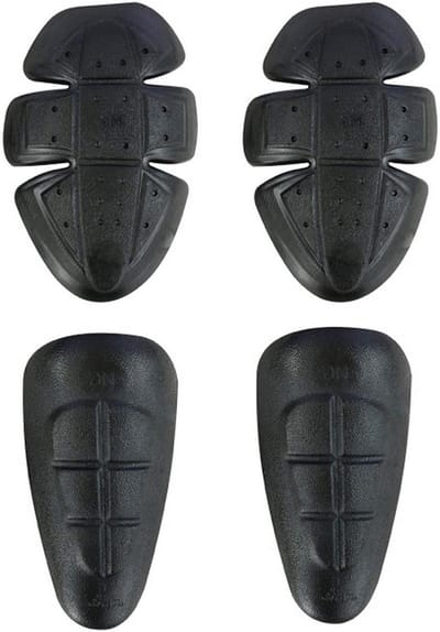 Knie en heupbescherming - Beschermende inserts - Motorrijden - Niveau 1 pantser - Past in broeken - Zwart