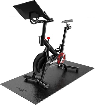 Fietsmat Hometrainer - Fitnessmat Loopband - Thuis Fitness - Vloerbescherming Anti-slip - 30" x 76"