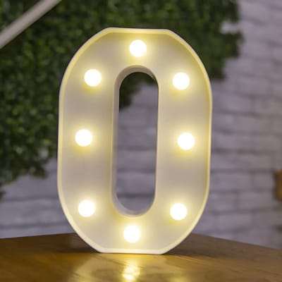 Allecto - letterverlichting LED - decoratieve verlichting - warm wit - alfabet marquee lamp - sfeervolle wanddecoratie - geschikt voor feesten en t...