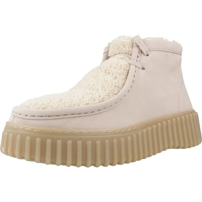 CLARKS Torhill Moss Dames Veterschoenen - Sand Wlined