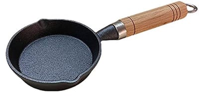 Gietijzeren Mini Koekenpan Met Hittebestendige Handgreep - Perfect Voor Fajitas, Omeletten, Tapas En Desserts - 15CM