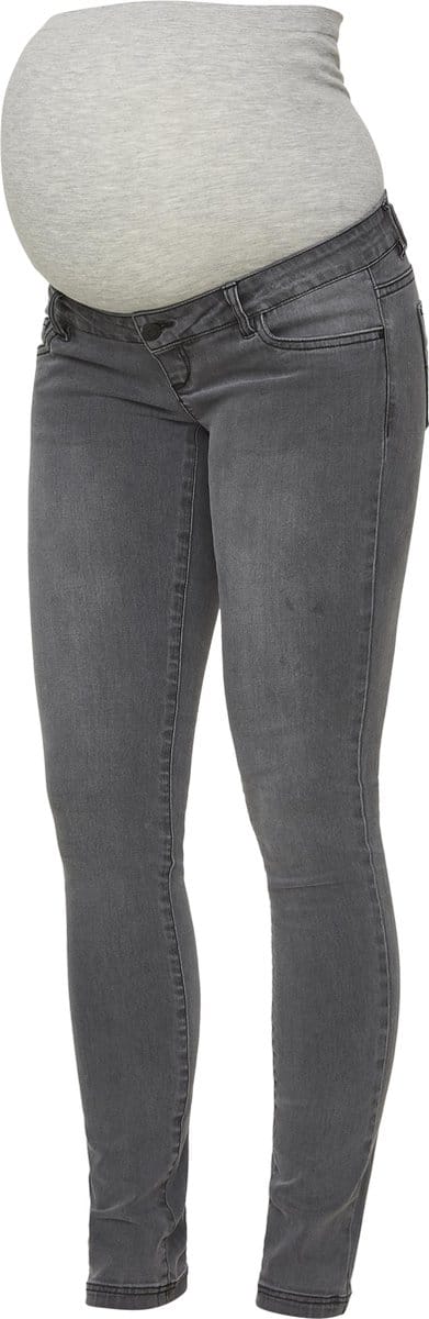 MAMA.LICIOUS MLLOLA SLIM GREY JEANS A. NOOS Dames Jeans Slim Fit - Maat W27 X L32