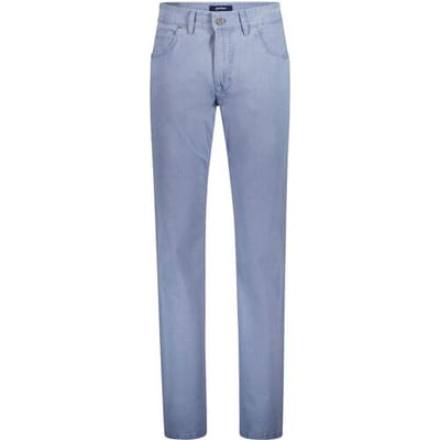 Gardeur Broek Bill Authentic Chino Look Fine Texture Comfort Stretch Midden Blauw / male