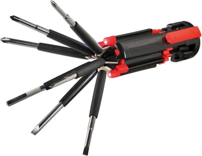Multifunctionele LED Zaklamp met Geïntegreerde Schroevendraaier Set