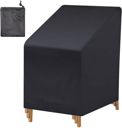 Dailygoods- Beschermhoes Waterdicht - Tuinstoelhoes - UV-Bescherming - Afdekhoes - Hoogwaardig 210D Oxford - Met Opbergtas 65 x 65 x 80/120 cm
