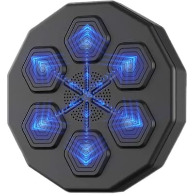 Slimme Muziekboksmachine Wandmontage Bluetooth Boksmachine Trainingsboksuitrusting Slimme Bokszak Trainingsmachine Without gloves blue