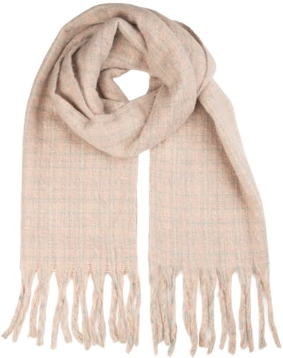 Clayre & Eef Wintersjaal Dames 50x210 cm Roze Textiel