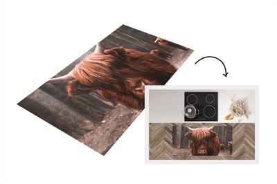Keukenloper - Loper keuken - Hooglander - Bos - Dieren - 120x60 cm - Keukenloper vinyl